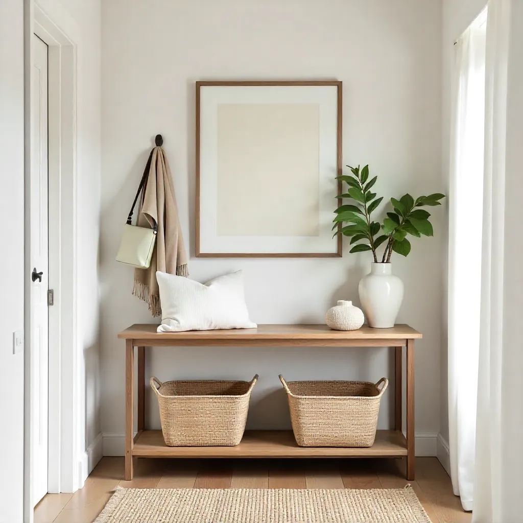 Peaceful organized bedroom
